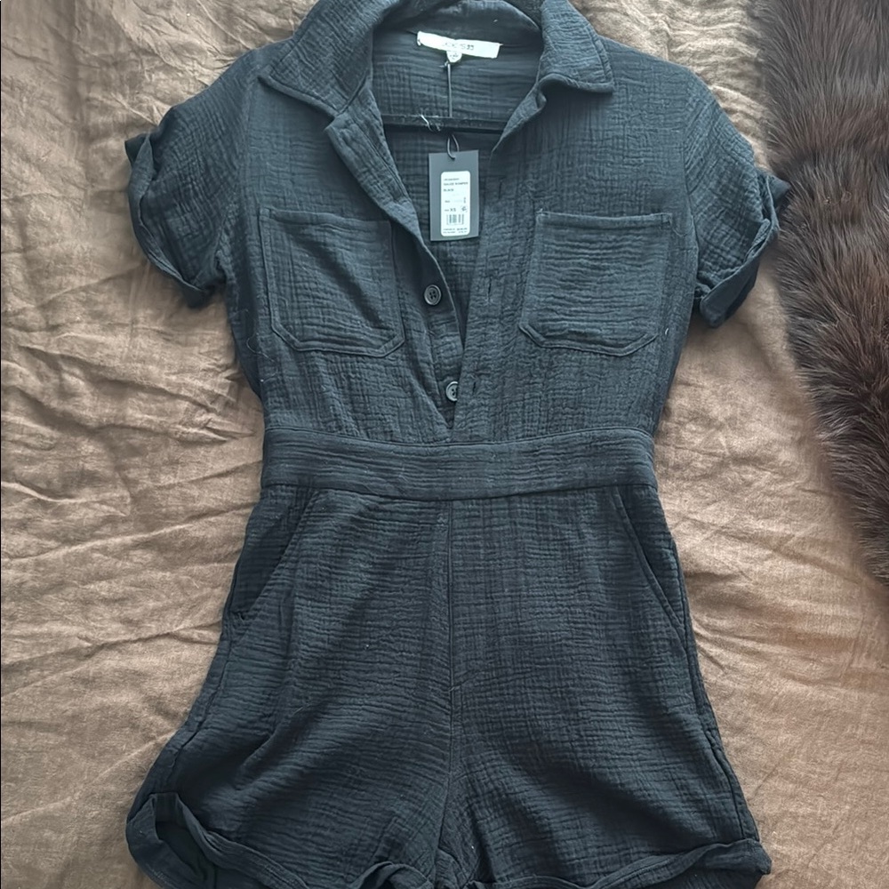Joe’s Gauze Button-Up Romper